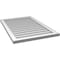 Ekena Millwork Vertical Surface Mount PVC Gable Vnt: Non-Functional, w/2"W x 1-1/2"H, Brickmould Frame, 24"W x 36"H GVPVE24X3602SN - alternate 4